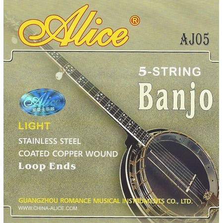 ALICE AJ05 Banjo 5 string Light