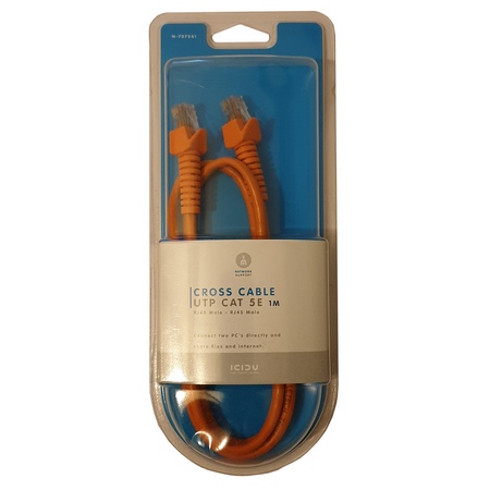 UTP CAT 5E Cross Cable (Orange) 0.5m